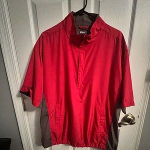 Men’s golf pullover rain jacket large